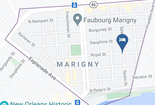 Orleans Par - The Mansion On Royal Street Maps