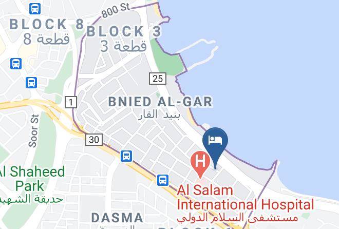 Kuwait City - Royal Suite Hotel Maps