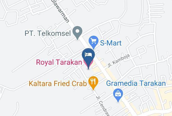 Kota Tarakan - Royal Tarakan Hotel Maps
