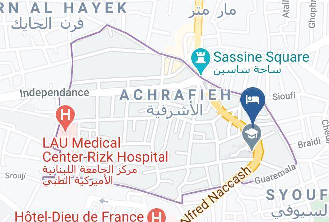 Beyrouth - Royal Tulip Achrafieh Lebanon Maps