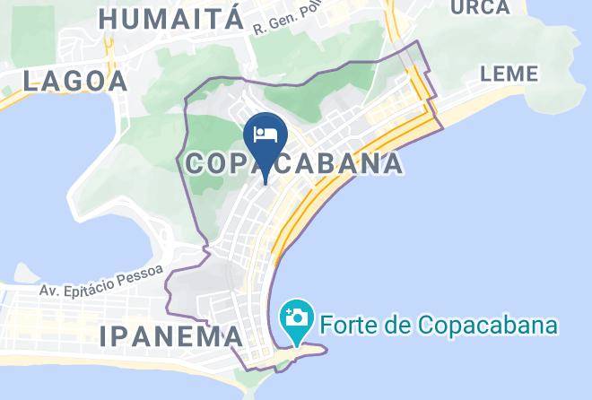 Rio De Janeiro Acabana - Royalty Rio Hotel Maps