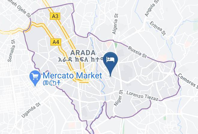Addis Ababa - Roza Hotel Maps