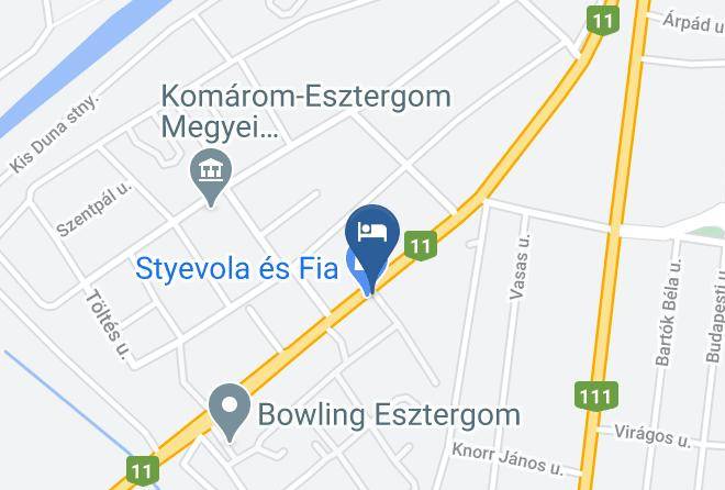 Esztergom - Roza Hotel Maps