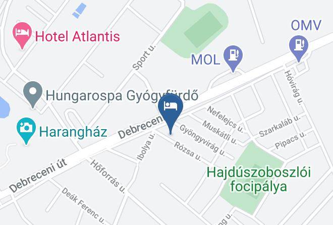 Hajduszoboszlo - Rozsa Udulohazak Maps