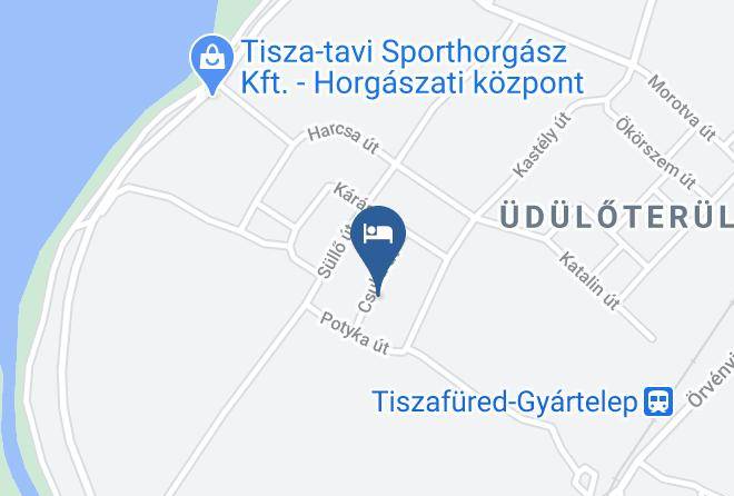 Tiszafured - Rozsa Vendeghaz Maps