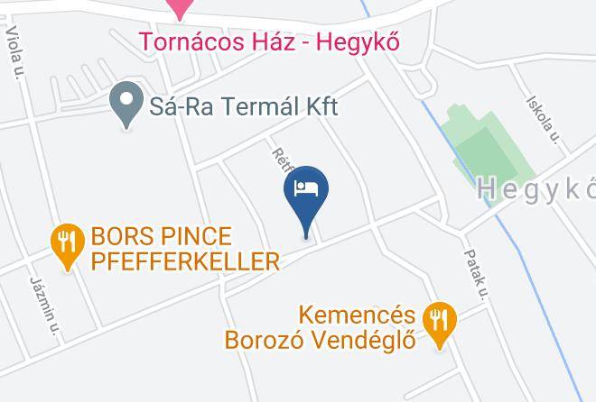 Hegyko - Rozsabarack Vendeghaz Maps