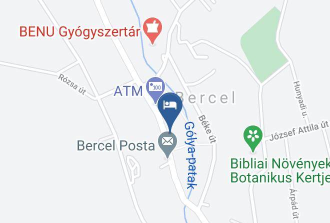 Bercel - Rozsakert Fogado Maps