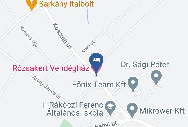 Romhany - Rozsakert Vendeghaz Maps