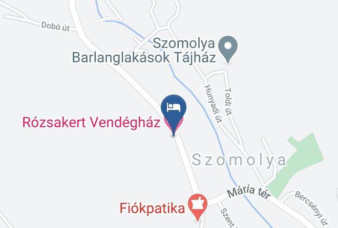 Szomolya - Rozsakert Vendeghaz Maps
