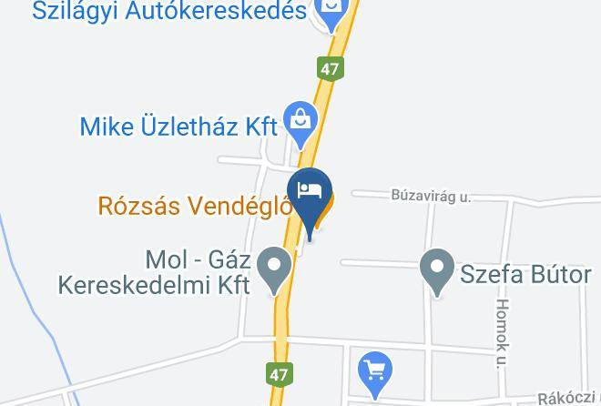 Mikepercs - Rozsas Motel Maps