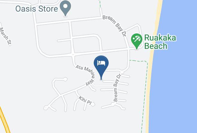 Whangarei - Ruakaka Beach B&b Maps