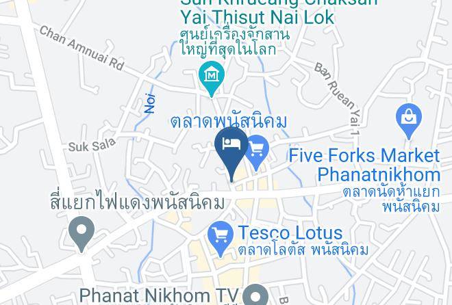Amphoe Phanat Nikhom - Ruan Punya Khaokho Resort Maps