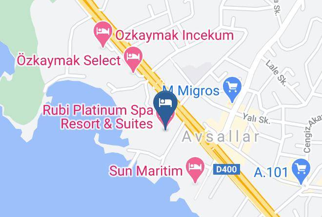 Alanya - Rubi Platinum Spa Resort & Suites Maps