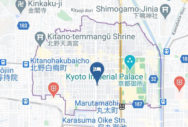 Kyoto City Kamigyo Ward - Rubino Kyoto Horikawa Maps