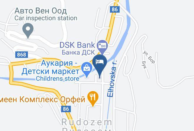 Rudozem - Rubis Hotel Maps