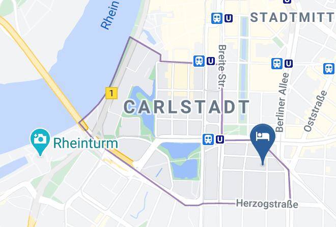 Dusseldorf - Ruby Leni Hotel & Bar Maps