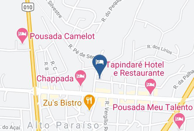 Alto Paraiso De Goias - Rubi Violeta Pousada Maps