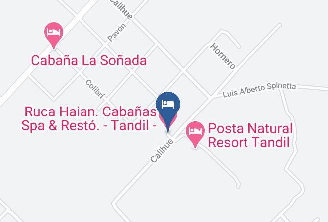 Tandil Partido - Ruca Haian Cabanas Spa & Resto Tandil Maps