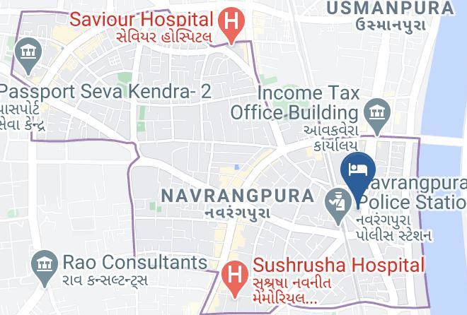 Ahmadabad - Rudra Royale Hotel Maps
