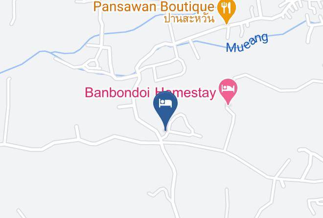 Amphoe Mae Rim - Ruean Racha Resort Maps