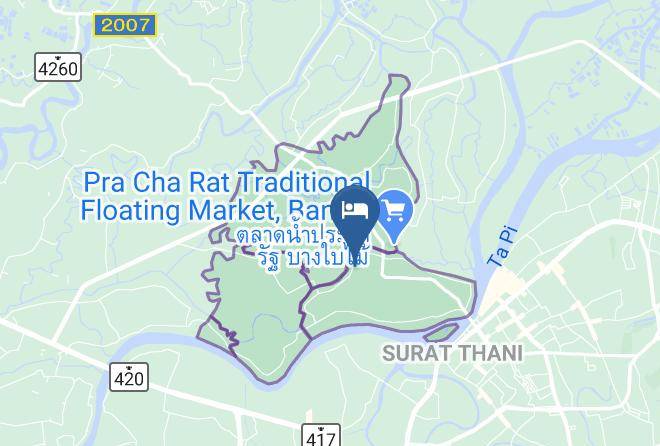 Amphoe Mueang Surat Thani - Ruean Thai Nai Bang By Pansak Resort Maps