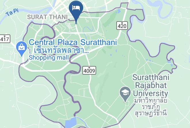 Amphoe Mueang Surat Thani - Ruen Luang Resort Maps