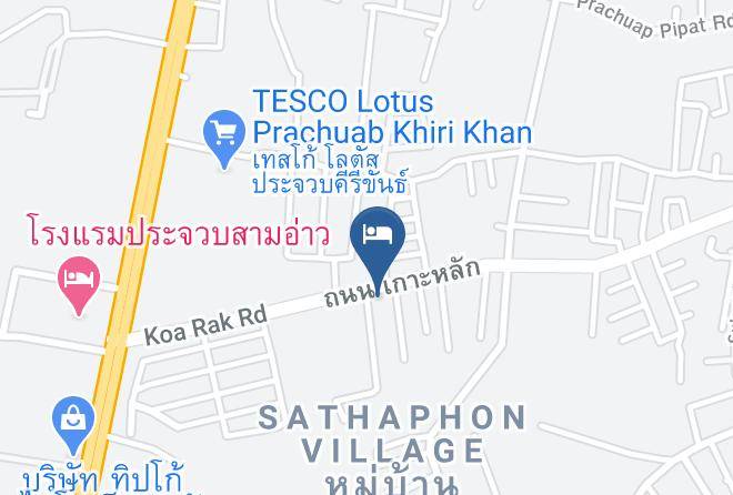 Amphoe Mueang Prachuap Khiri Khan - Ruen Pruksa Resort Maps