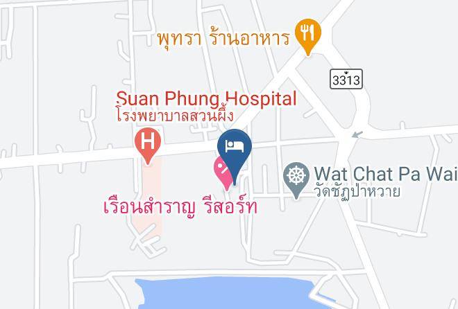 Amphoe Suan Phueng - Ruen Sam Ran Resort Maps