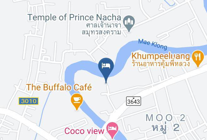 Amphoe Mueang Samut Songkhram - Ruennamyen Amphawa Resort Maps