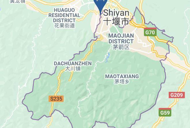 Shiyan - Ruguo Aizhuti Concept Hotel Maps