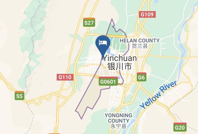 Yinchuan - Ruijing New Hualian Hotel Maps