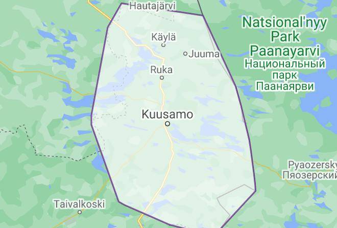 Kuusamo - Rukamokit Fi Vuokramokit Ruka Maps