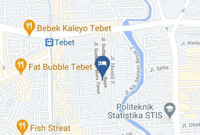 Jakarta Selatan - Rumah Kost Gudang Peluru Maps