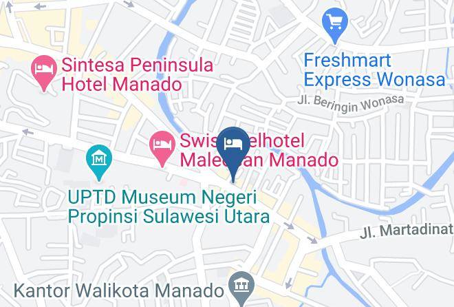Kota Manado - Rumah Kost Harian 60ribu Malam Maps