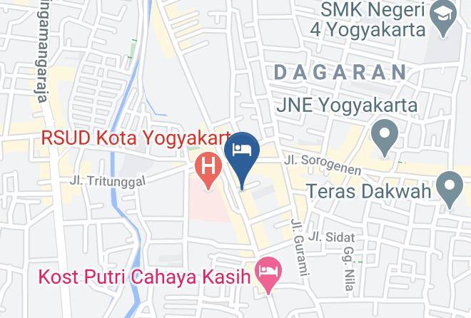 Kota Yogyakarta - Rumah Nugraha Hotel Maps