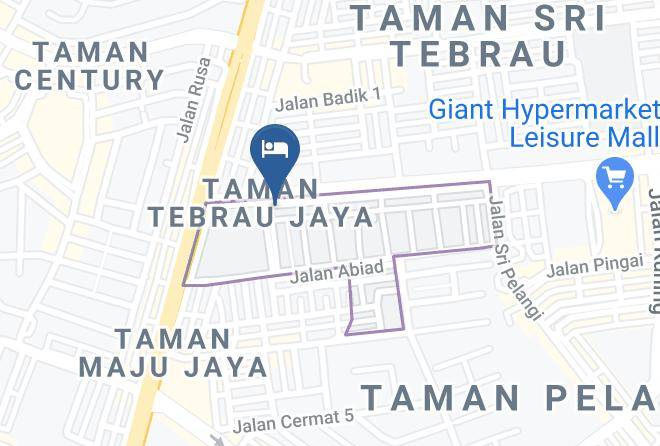 Johor Bahru - Rumah Tumpangan Pelangi Baru Maps
