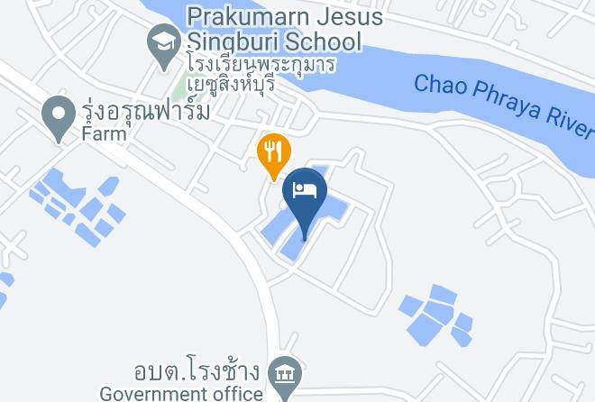 Amphoe Phrom Buri - Rung Aroon Resort Maps