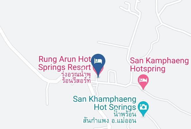 Amphoe Mae On - Rung Arun Hot Springs Resort Maps