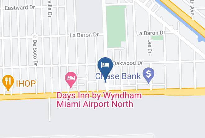 Miami Dade - Runway Inn Miami Airport Hotel Maps