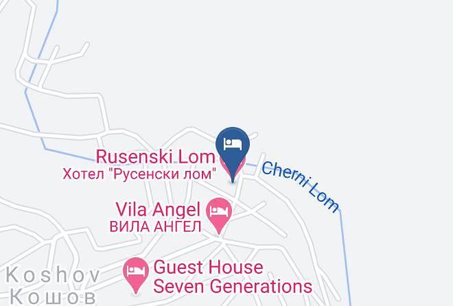 Ivanovo - Rusenski Lom Hotel Maps