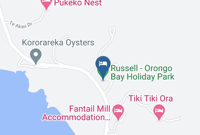 Far North - Russell Orongo Bay Holiday Park Maps