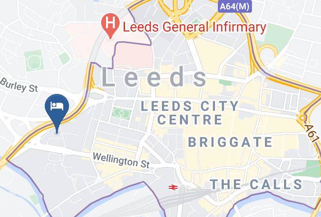 Leeds - Russell Scott Backpackers Hostel Leeds Maps
