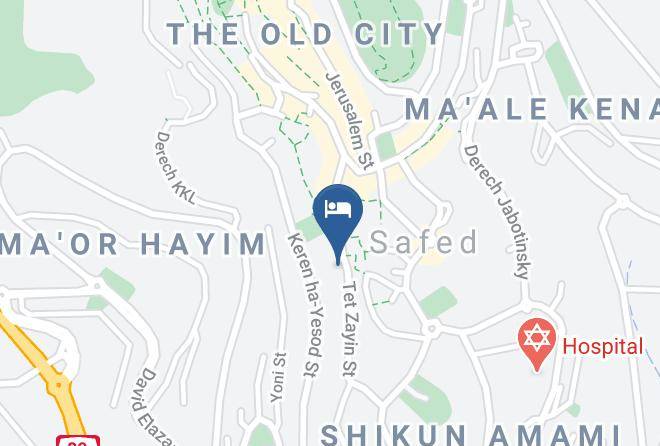 Zefat - Ruth Safed Hotel Maps