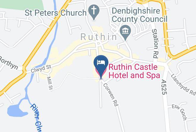 Denbighshire - Ruthin Castle Hotel And Spa Maps