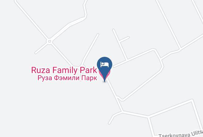 Ruza Family Park Carta Geografica - Moscow - Ruzsky District