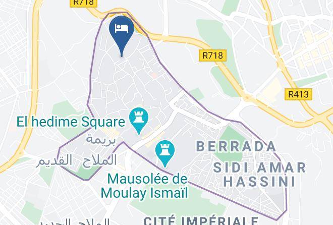 Meknes - Ryad Bab Berdaine Maps