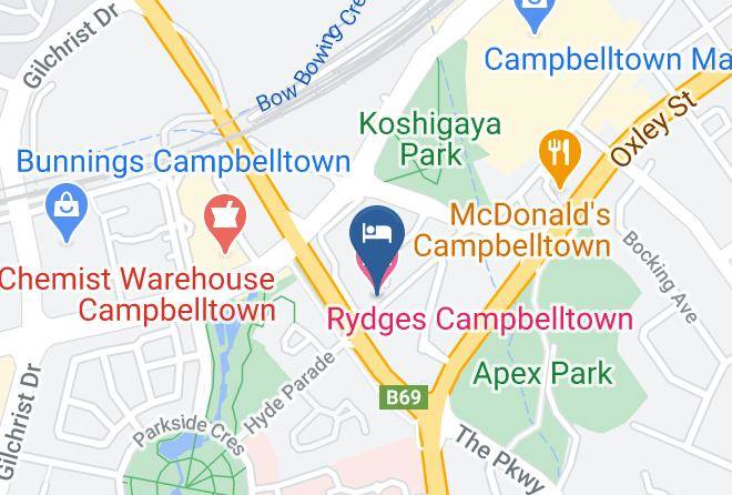 Campbelltown - Rydges Campbelltown Maps