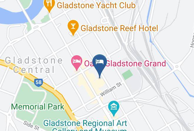 Gladstone - Rydges Gladstone Maps