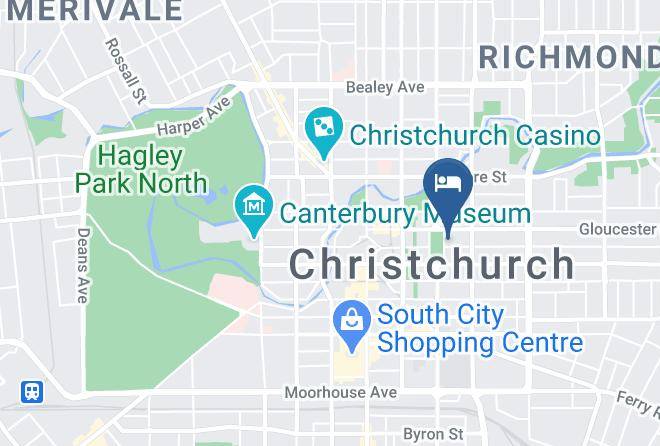 Christchurch - Rydges Latimer Christchurch Maps