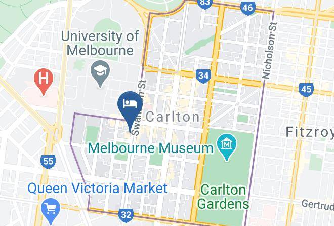 Melbourne - Rydges On Swanston Maps